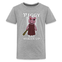 Load image into Gallery viewer, PIGGY - Piggy Has Woken Up T-Shirt (Youth) - heather gray
