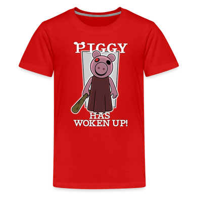 PIGGY - Piggy Has Woken Up T-Shirt (Youth) - red