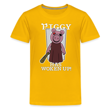 Load image into Gallery viewer, PIGGY - Piggy Has Woken Up T-Shirt (Youth) - sun yellow
