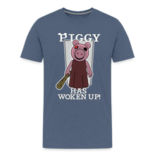 Load image into Gallery viewer, PIGGY - Piggy Has Woken Up T-Shirt (Youth) - heather blue
