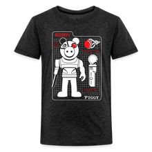 Load image into Gallery viewer, PIGGY - Piggy Blueprint (Dark Version) T-Shirt (Youth) - charcoal grey
