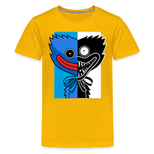 Load image into Gallery viewer, POPPY PLAYTIME - Huggy Duality T-Shirt (Youth) - sun yellow
