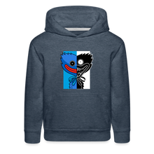 Load image into Gallery viewer, POPPY PLAYTIME - Huggy Duality Hoodie (Youth) - heather denim
