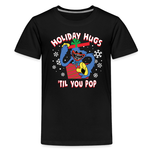 POPPY PLAYTIME - Holiday Hugs T-Shirt (Youth) - black