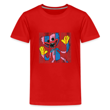 Load image into Gallery viewer, POPPY PLAYTIME - Huggy &amp; Kissy Split T-Shirt (Youth) - red
