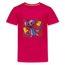 Load image into Gallery viewer, POPPY PLAYTIME - Huggy &amp; Kissy Split T-Shirt (Youth) - dark pink

