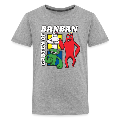 GARTEN OF BANBAN - Character Squares T-Shirt (Youth) - heather gray
