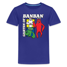 Load image into Gallery viewer, GARTEN OF BANBAN - Character Squares T-Shirt (Youth) - royal blue
