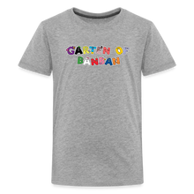 Load image into Gallery viewer, GARTEN OF BANBAN - Character Letters T-Shirt (Youth) - heather gray
