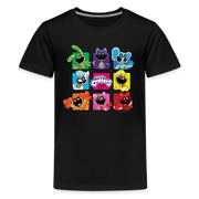 POPPY PLAYTIME - Smiling Critters Grid T-Shirt (Youth) - black