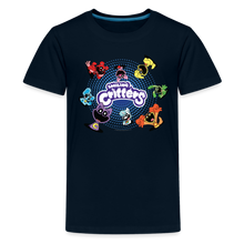 Load image into Gallery viewer, POPPY PLAYTIME - Pop-Up Smiling Critters T-Shirt (Youth) - deep navy
