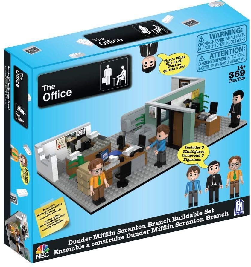 The Office - Dunder Mifflin Scranton Branch Construction Set (Updated Figures, 369 Pieces)