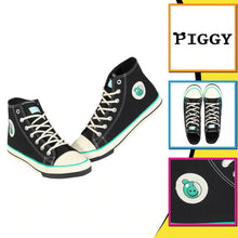 Load image into Gallery viewer, PIGGY - Zompiggy Hi-Top Trainers (Canvas Shoes w/ Laces, Youth)
