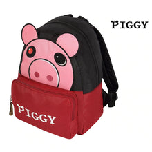 Load image into Gallery viewer, PIGGY - Piggy Face Backpack (School Bag w/ Embroidery, Zipper Pocket &amp; Laptop Sleeve)
