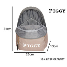 Load image into Gallery viewer, PIGGY - Zompiggy Face Backpack (School Bag w/ 3D Charm, Zipper Pocket &amp; Laptop Sleeve)
