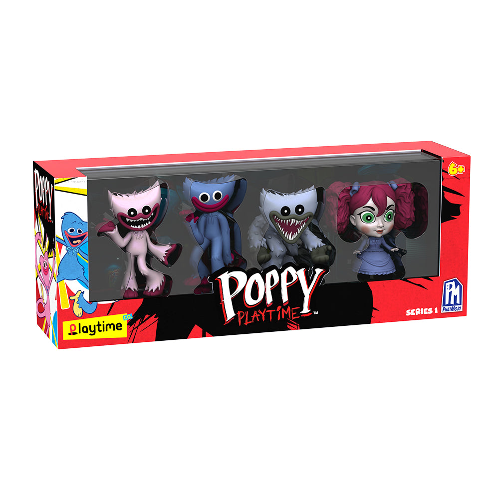 POPPY PLAYTIME - Vintage Collectible Figure Pack (Four Exclusive Minifigures, Series 1) [OFFICIALLY LICENSED]