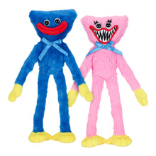 Load image into Gallery viewer, POPPY PLAYTIME - Smiling Huggy Wuggy &amp; Scary Kissy Missy Plush 2-Pack (Two 14&quot; Medium Plushies, Series 1) [OFFICIALLY LICENSED]
