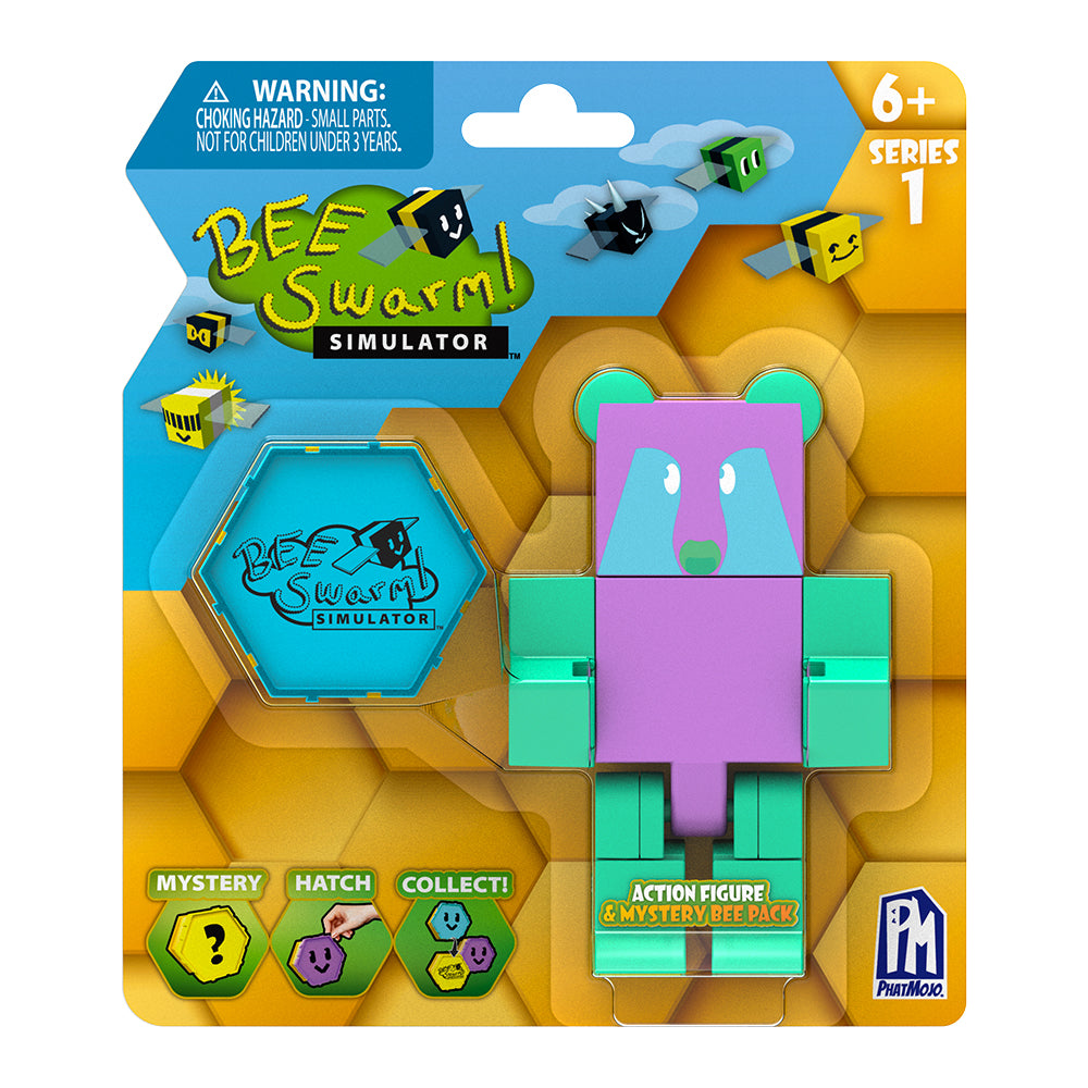  Bee Swarm Simulator – Gummy Bear Action Figure Pack w/Mystery  Bee & Honeycomb Case (5” Articulated Figures & Bonus Items, Series 1) :  Toys & Games