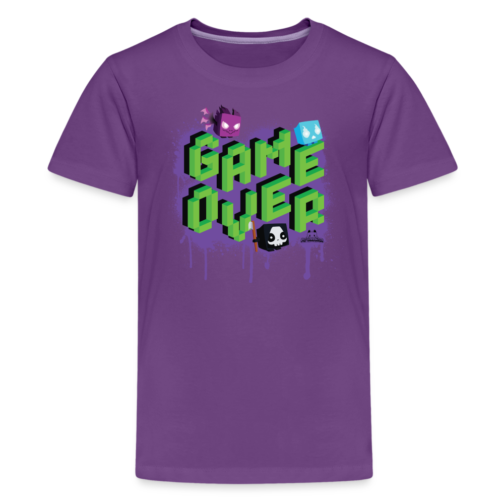 Purple over it deals shirt