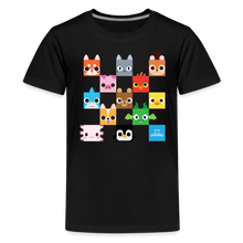 Load image into Gallery viewer, PET SIMULATOR - Checkered Faces T-Shirt - black
