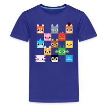 Load image into Gallery viewer, PET SIMULATOR - Checkered Faces T-Shirt - royal blue
