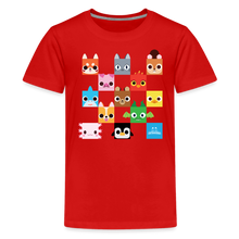 Load image into Gallery viewer, PET SIMULATOR - Checkered Faces T-Shirt - red
