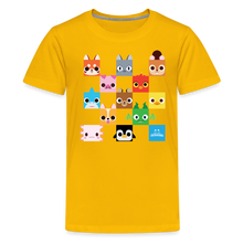 Load image into Gallery viewer, PET SIMULATOR - Checkered Faces T-Shirt - sun yellow

