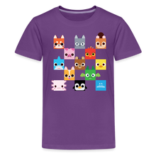 Load image into Gallery viewer, PET SIMULATOR - Checkered Faces T-Shirt - purple
