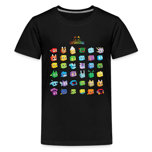 PET SIMULATOR - Rainbow T-Shirt - black