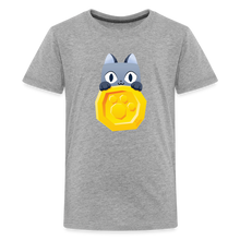 Load image into Gallery viewer, PET SIMULATOR - Cat Coin T-Shirt - heather gray
