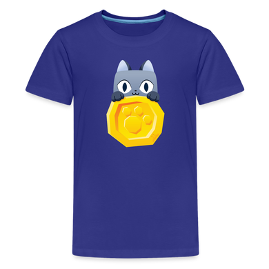 PET SIMULATOR - Cat Coin T-Shirt - royal blue