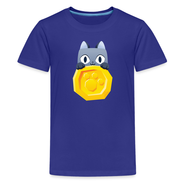PET SIMULATOR - Cat Coin T-Shirt - royal blue