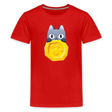 Load image into Gallery viewer, PET SIMULATOR - Cat Coin T-Shirt - red
