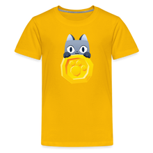 Load image into Gallery viewer, PET SIMULATOR - Cat Coin T-Shirt - sun yellow
