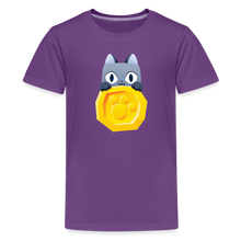 Load image into Gallery viewer, PET SIMULATOR - Cat Coin T-Shirt - purple
