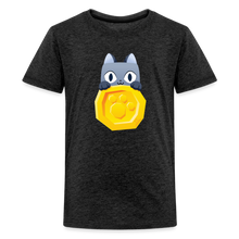 Load image into Gallery viewer, PET SIMULATOR - Cat Coin T-Shirt - charcoal grey
