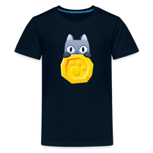 Load image into Gallery viewer, PET SIMULATOR - Cat Coin T-Shirt - deep navy
