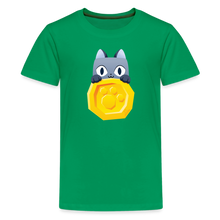Load image into Gallery viewer, PET SIMULATOR - Cat Coin T-Shirt - kelly green

