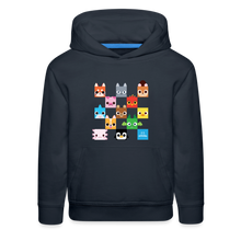Load image into Gallery viewer, PET SIMULATOR - Checkered Faces Hoodie - navy

