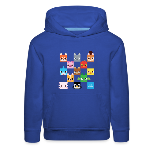 PET SIMULATOR - Checkered Faces Hoodie - royal blue