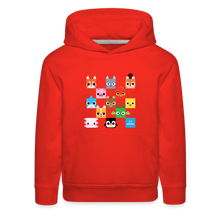 Load image into Gallery viewer, PET SIMULATOR - Checkered Faces Hoodie - red
