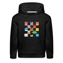 Load image into Gallery viewer, PET SIMULATOR - Checkered Faces Hoodie - charcoal grey
