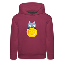 Load image into Gallery viewer, PET SIMULATOR - Cat Coin Hoodie - burgundy
