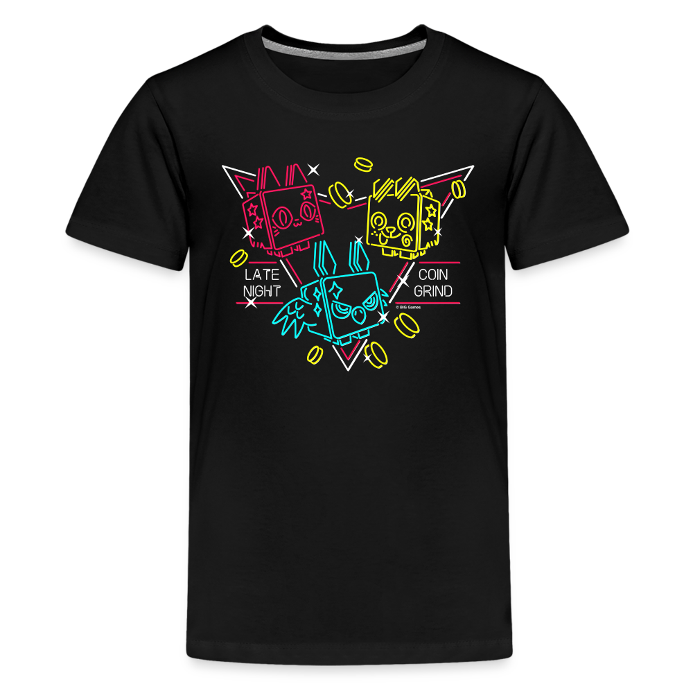 PET SIMULATOR - Neon Sign T-Shirt - black