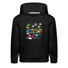 Load image into Gallery viewer, PET SIMULATOR - Doodle World Greetings Hoodie - charcoal grey
