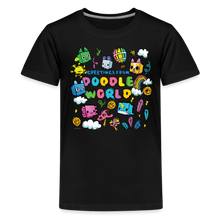 Load image into Gallery viewer, PET SIMULATOR - Doodle World Greetings T-Shirt - black
